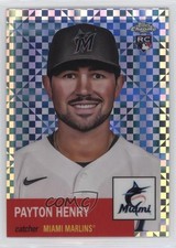 2022 Topps Chrome Platinum Anniversary X-Fractor Payton Henry #98 7m3