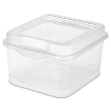 Sterilite Plastic FlipTop Hinged Storage Box Container w/ Latching Lid, 24 Pack