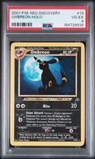 2001 POKEMON NEO DISCOVERY #13 UMBREON-HOLO PSA 4