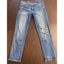 Kut from the Kloth Catherine Boyfriend Jeans Distressed Knee Size 6