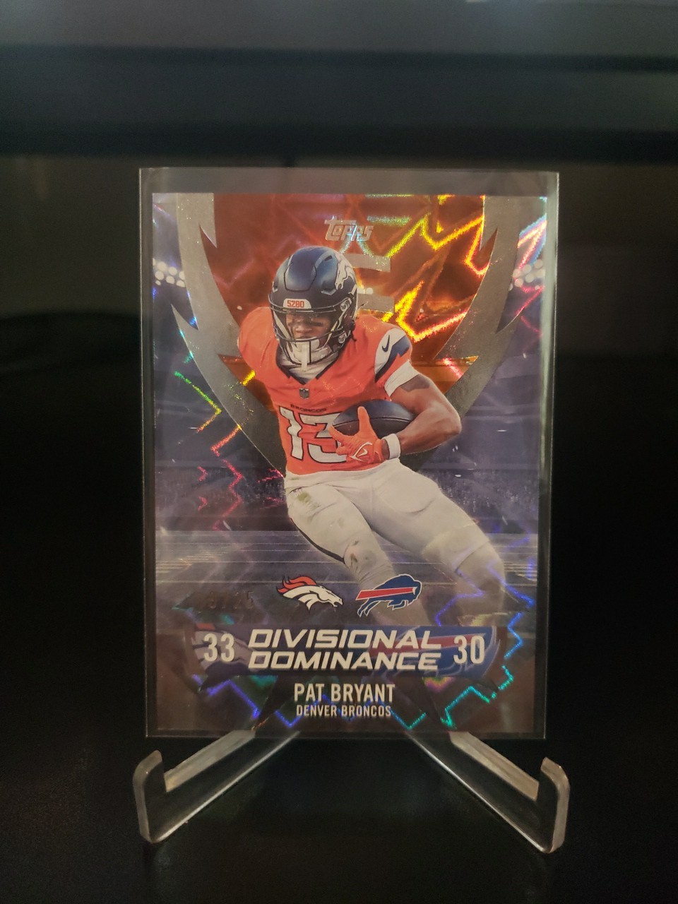 Pat Bryant 2026 Topps Flagship Divisional Dominance Orange #'d 19/25. Broncos