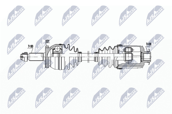 NTY Antriebswelle NPW-HY-626 FüR Hyundai KIA-image