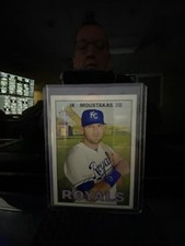 2016 Heritage Baseball Mike Moustakas ERR SP/Partial First Name Royals. Rare