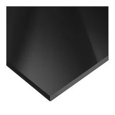 Black Cast Acrylic Acrylic Sheet 96" L X 48" W X 1/4" Thick, Ps-Cacc-15