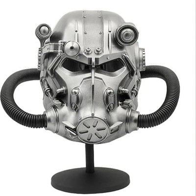 Fallout T-60 Power Armor Silber Resin Cosplay Helm BESCHÄDIGT