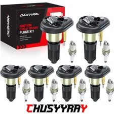 6X Ignition Coils+Spark Plugs for Chevy Trailblazer GMC Canyon Envoy Buick UF303