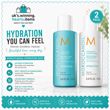 Image of 2 x 70ml Moroccanoil Hydrating Shampoo & Conditioner Twin
