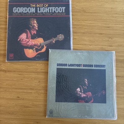 The Best of Gordon Lightfoot 1970 LP United Artists + Sunday Concert LP NICE!