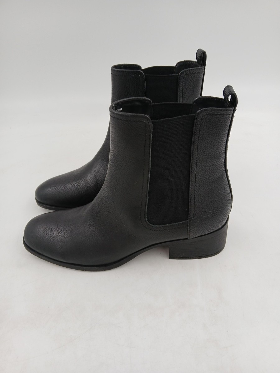 Kenneth Cole Black Leather Ankle Boots Tully Chelsea Boot for Men, Black Leather | KC main image 4