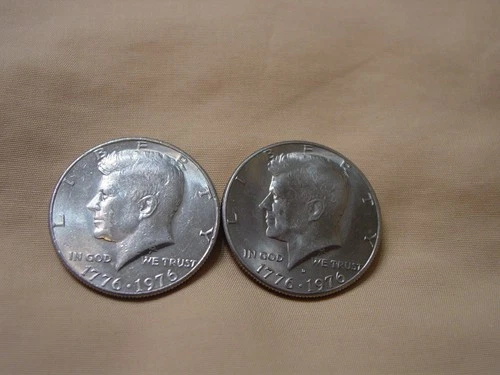 1976 D & P Kennedy Half Dollars from Bank Rolls. Nice Coins! Free S&H