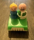 LITTLE PEOPLE CAR - MOM DAD FISHER PRICE Play Family - Vintage