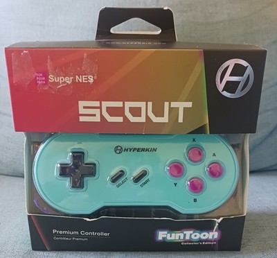 Hyperkin Scout Premium Controller For Super Nintendo Funtoon NEW