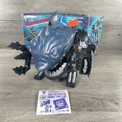 Vintage 1995 Street Sharks Mecho-Shark Complete w/ Mask And Box.