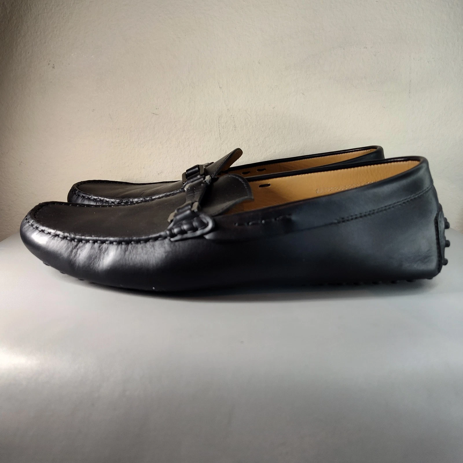 TOD’S Scarpe da guida Tod City Gommino mocassini in pelle taglia 10 5 nere