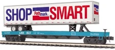 MTH Premier 20-95747 Long Island O Scale Premier Flat Car w/ 48’ Trailer - New!!