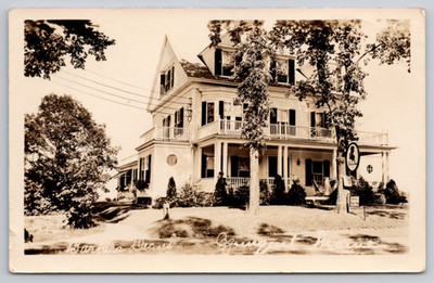 1930s RPPC Ogunquit, Maine Barbara Dean's Guest House Shore Road ME Postcard UNP