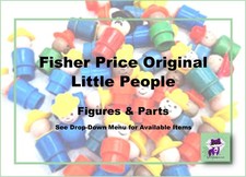 Fisher Price Original Little People Figures Parts-Choose