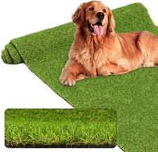 AYOHA Artificial Turf 4' x 6' Realistic Fake Grass, 0.8" Pile Height, x 
