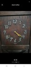 Sessions Vintage Brown Wood Analog Desk Clock, Rectangular, Arabic Numerals — photo 2