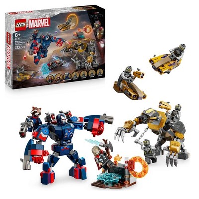 LEGO 76322 Marvel Avengers: Endgame Thor vs. Chitauri, 7 Minifiguren, 2 Mechs