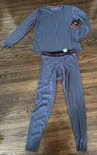 Wrangler Workwear Men Thermal Top and Bottom Base Layer Set Mens Size Med NEW