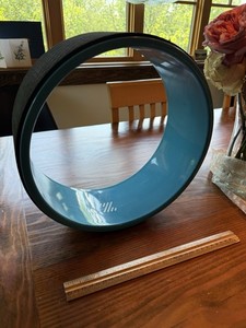 Node Yoga Wheel Prop Ring for Stretching/Backbends, Blue/Black.