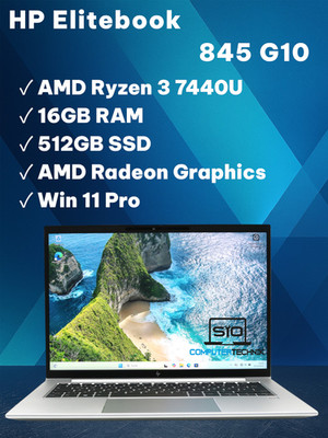 HP Elitebook 845 G10 AMD Ryzen 3 7740U 16GB RAM 512GBSSD 14 FHD Win11