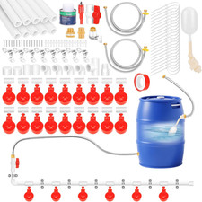 18 Pack Automatic Chicken Water Cups, Complete Set Pipeline Automatic Chicken Wa