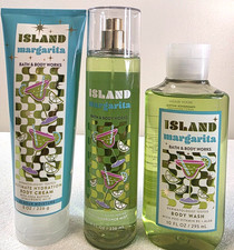 Bath  Body Works Island Margarita Body Wash/ Body Cream Fragrance Mist Set of 3
