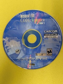Resident Evil Code Veronica Sega Dreamcast Discs Only Smudges And Scratches