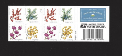 #ad #ad Winter Berries Sheet of 20 Forever Stamps $9.50