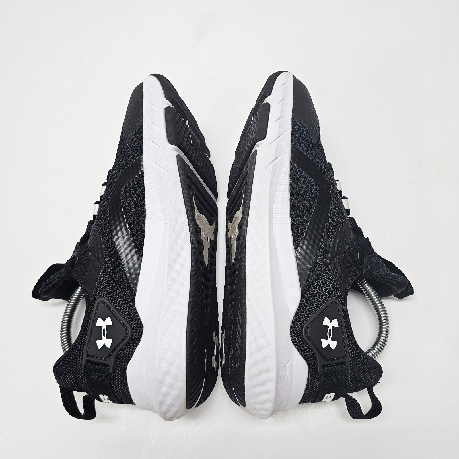 Under Armour Women's Project Rock BSR 3 Size 8.5 White Black A57 thumbnail 4
