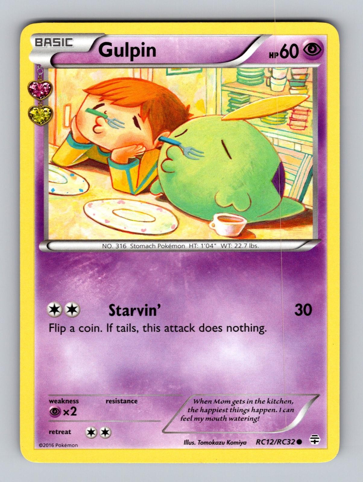 Gulpin RC12/RC32 Common Generations Pokemon Lightly Played