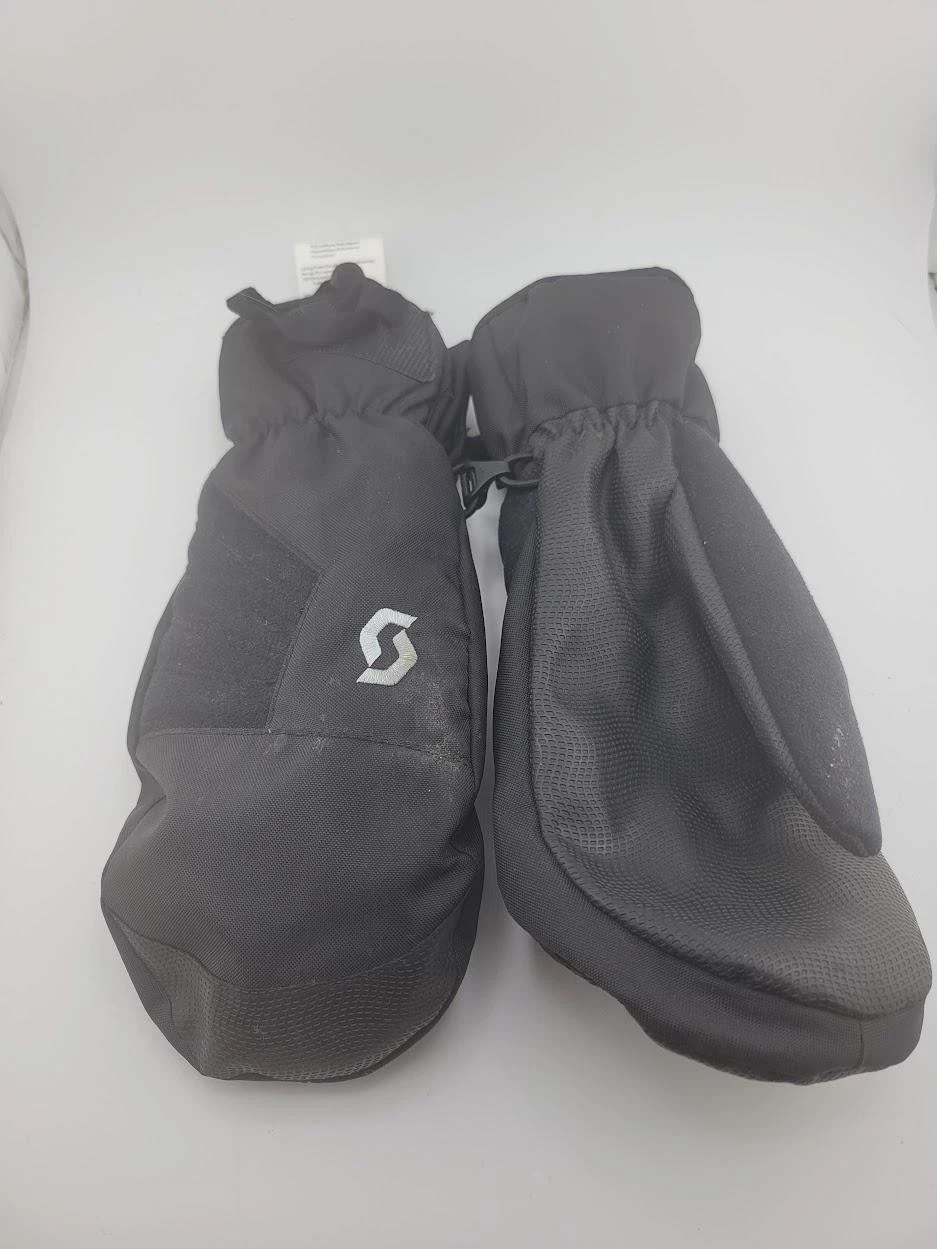 Scott Ski Snowboard Mittens Gloves Black Insulated Winter Gauntlet Cuffs Adult