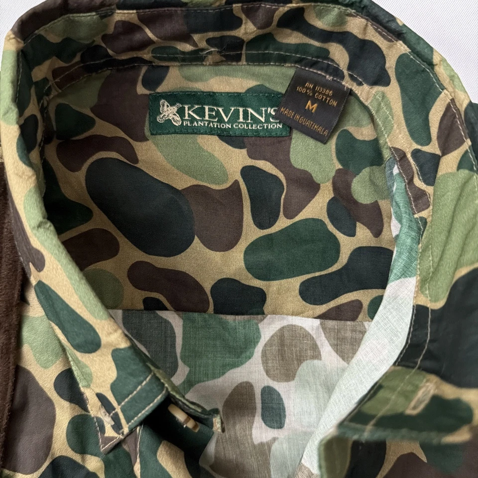 NEW Kevin's Plantation Right Patch LS Camouflage Shooting Hunting Men's Shirt M - Image 2 of 4