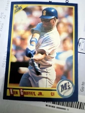 1990 Score #560 ken griffey jr Error Blue Dot On Mariners Logo