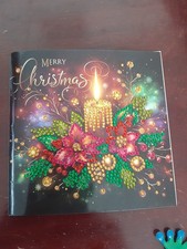 diamond dot christmas card with envelope new