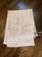 Women's Light Pink Pashmina 29in wide, 76in Length, 50% Viscose/50% Polyester