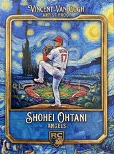 Shohei Ohtani  Van Gogh Rookie Art Card Anime Art Card Angels