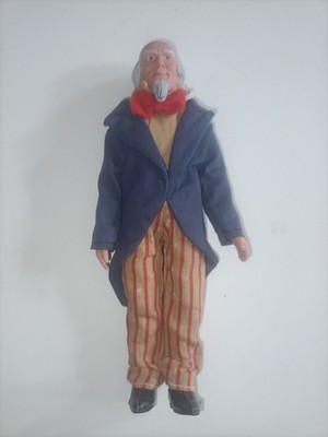 Vintage 8'' Puppe Uncle Sam The Collector's Series of Great Americans Fun World