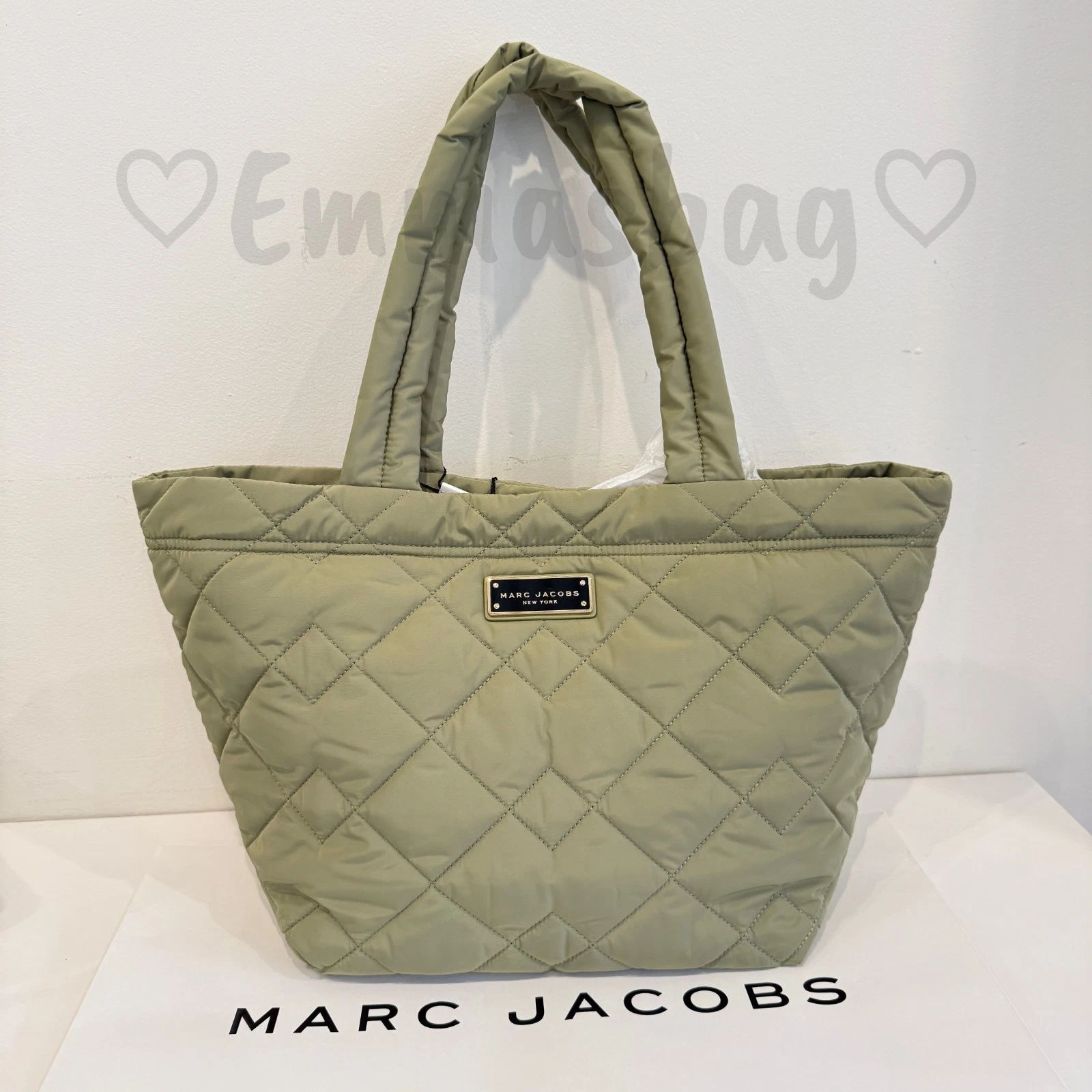 Marc Jacobs Quilted Medium Tote Bag M0016680 Reed $268