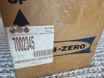 BRAND NEW!!! 7002345 SUB-ZERO OEM COMPRESSOR W/ ORIGINAL PARTS