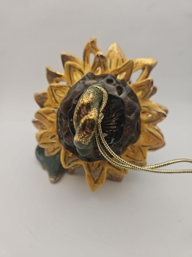 Blue Sky 2001 Heather Goldminc Chez Sunflower Hanging Birdhouse Tea Light Holder - Picture 7 of 13