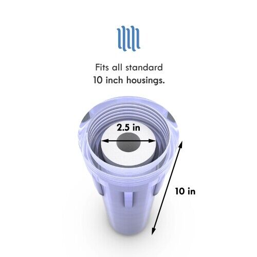 20er-PACK 5 Mikron Sediment Wasserfilter für Umkehrosmose 10 Zoll x 2,5 Zoll - Bild 3 von 6