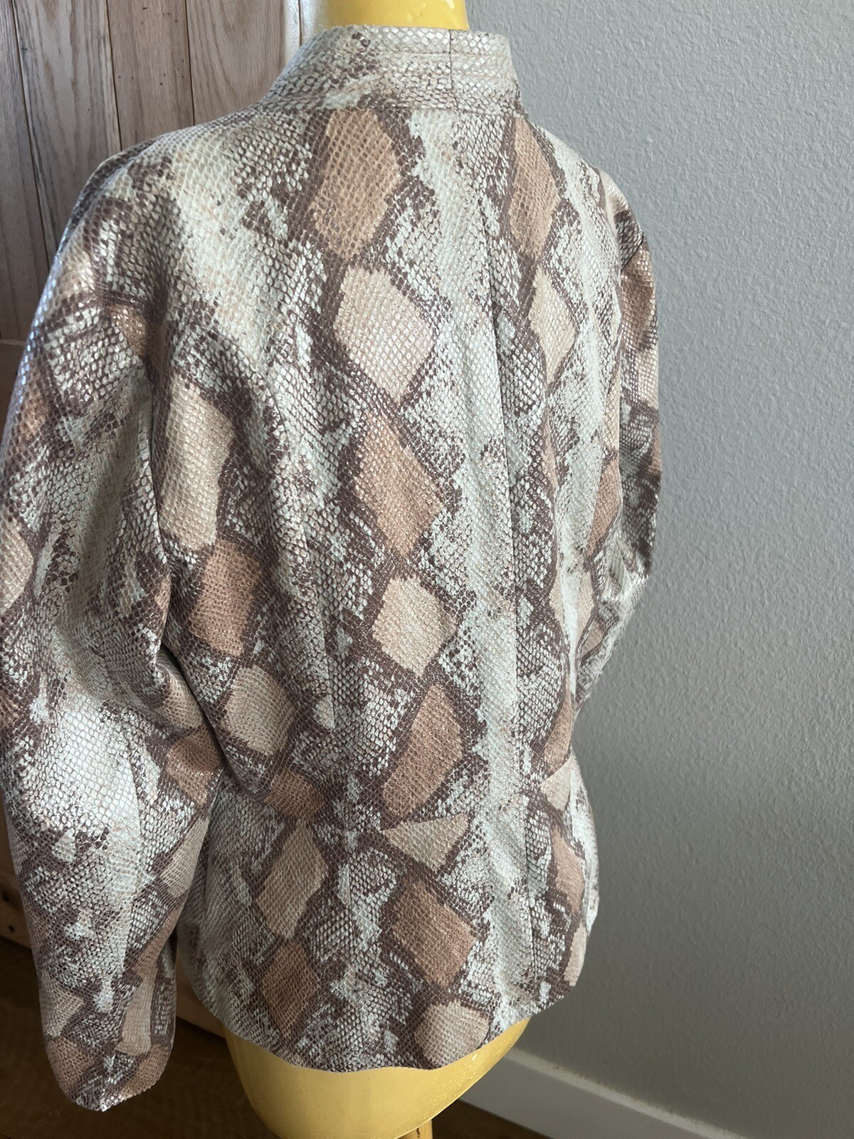 CHICO'S  Jacket PYTHON SNAKE SKIN PRISCILLA  COAT… - image 6
