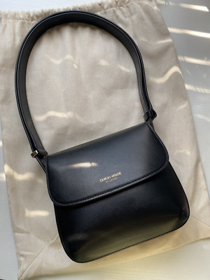 Giorgio Armani La Prima Shoulder Bag [Small Palmellato-Leather] | eBay