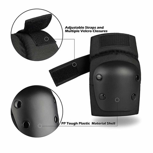KIDS Knee Pads Elbows Pads Wrist Guards 3 In 1 Safety Protective Gear Set BMX AU - Picture 2 of 9