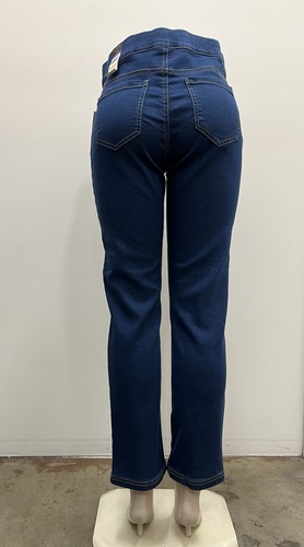 Erika Damen Pull On Stretch Gesäßtaschen Bundglättung Joey Denim Hose - Bild 2 von 2