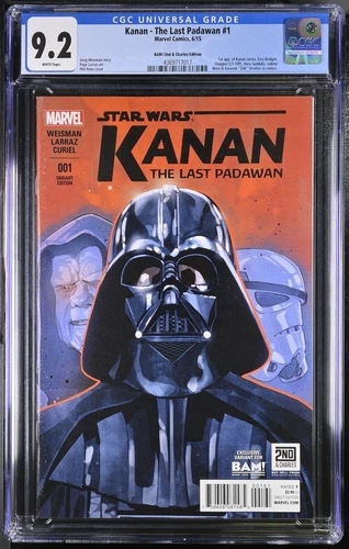 Star Wars Kanan The Last Padawan # 1 CGC 9.2 Bam/2nd & Charles 1st App Key Var