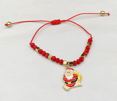 Armband Damen Einstellbar Geschenk Gadgets Weihnachten Rot Mit Anhänger